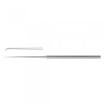Barbara Micro Ear Needle Angled 45° Stainless Steel, 16 cm - 6 1/4" Tip Size 1.2 mm 